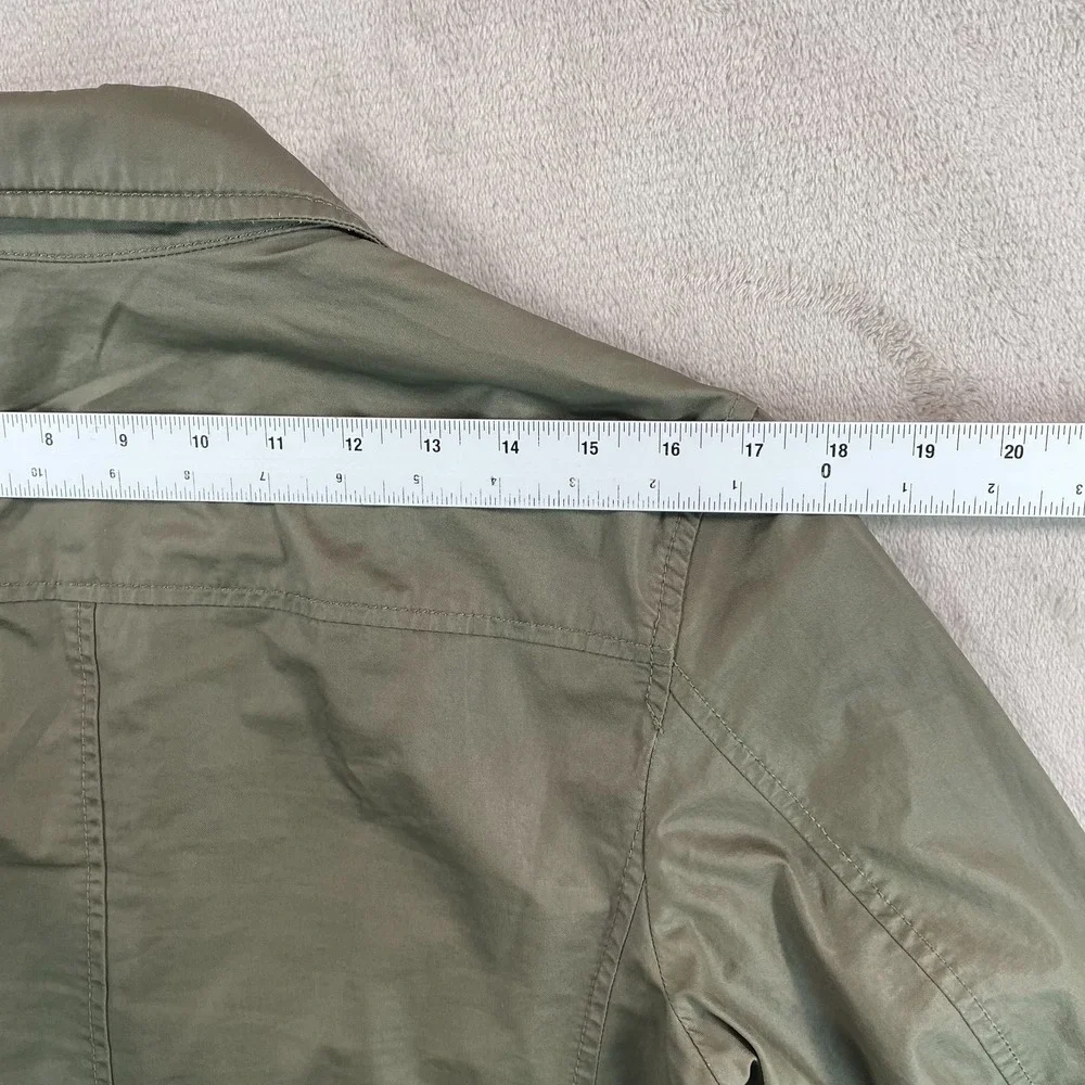Banana Republic Olive Blazer‎ Jacket Men XS Seaweed Utility Safari Hybrid Zip Up